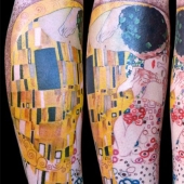 Tatuajes para aquellos que están encantados con el trabajo de Gustav Klimt