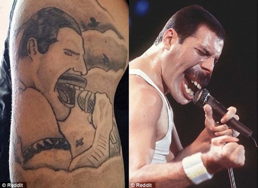 Tatuajes terriblemente malos en la piel y en la vida