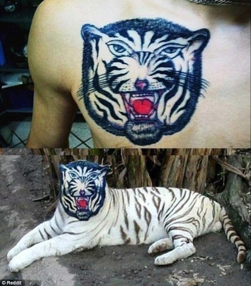 Tatuajes terriblemente malos en la piel y en la vida