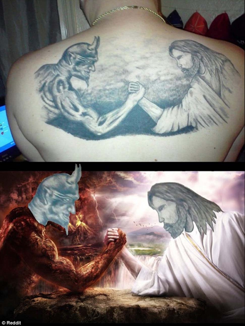 Tatuajes terriblemente malos en la piel y en la vida