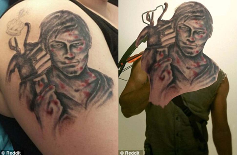 Terribly bad tattoos on the skin and in life