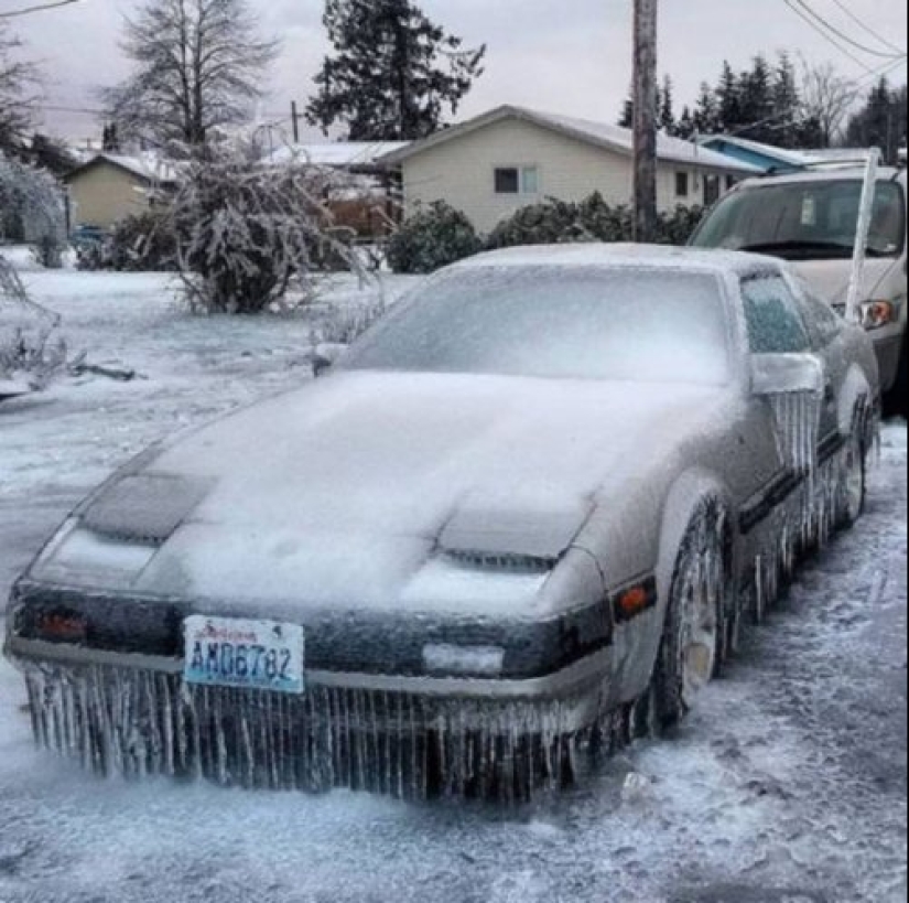 That's what a real winter: 30+ photos that you will be cold