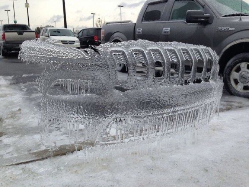 That's what a real winter: 30+ photos that you will be cold