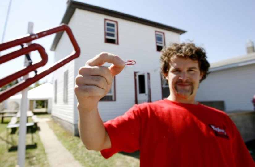 The amazing story of Kyle MacDonald traded a paperclip for a two-storey house