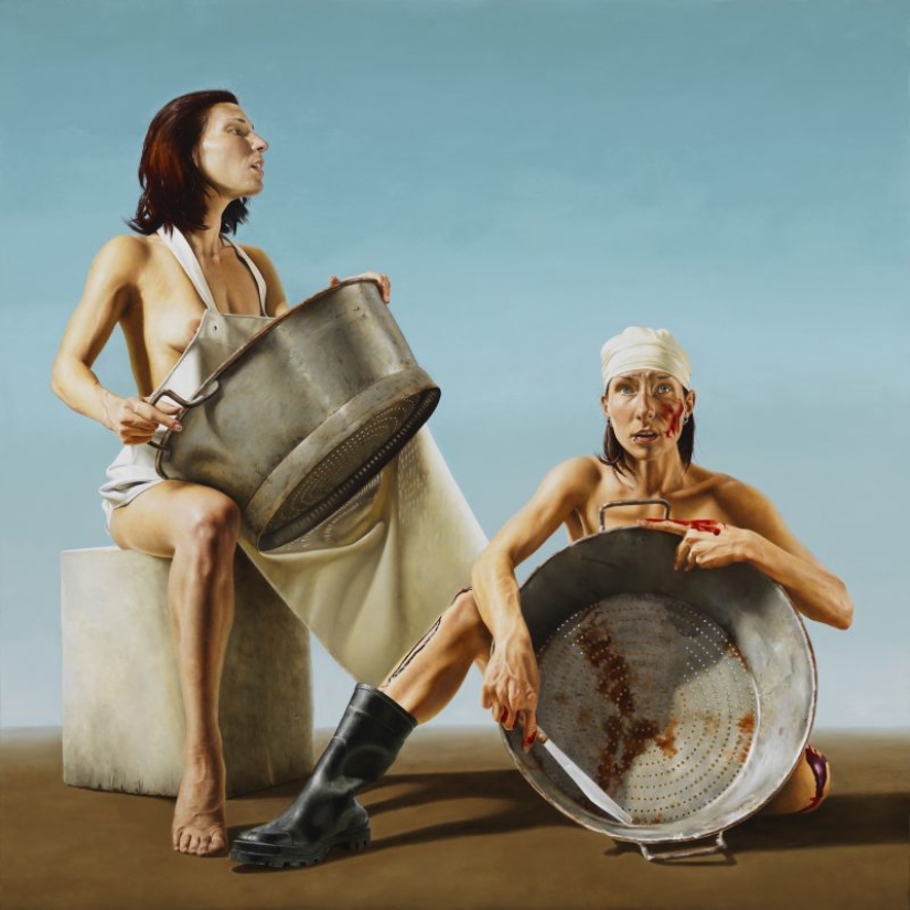 The artist Franz Anton Hoeger: a hard-boiled realist European paintings