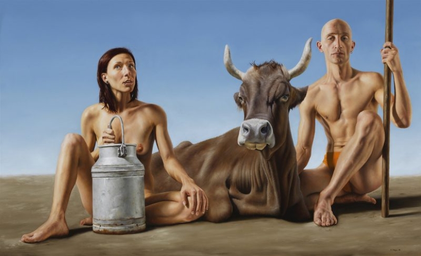 The artist Franz Anton Hoeger: a hard-boiled realist European paintings