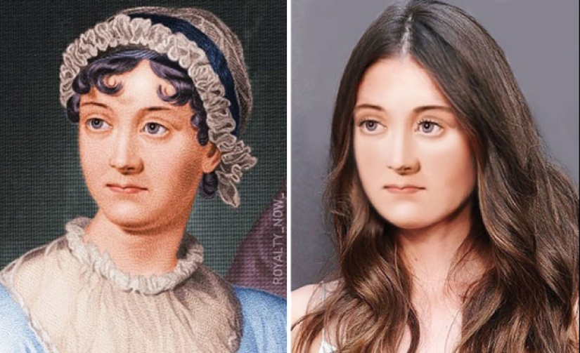 The artist showed what historical celebrities could be today