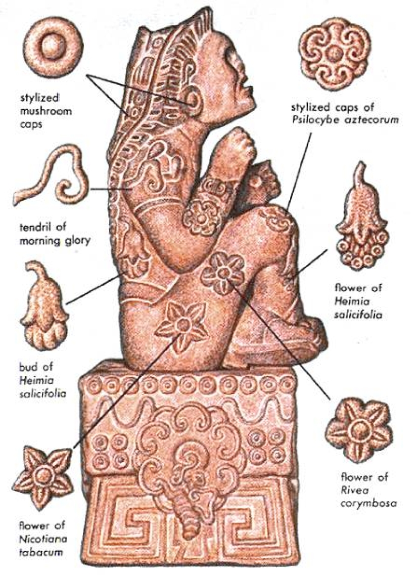 The Aztec god Xochipilli turned out to be the patron saint of vices and drug addiction