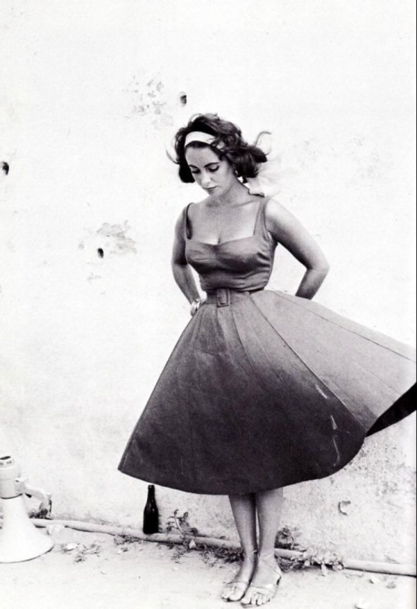 The beautiful Elizabeth Taylor in her Prime: rare photos from the filming of 1959