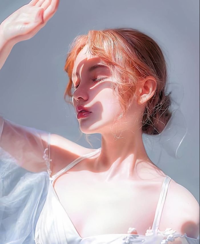 The beauty of digital hyperrealism: sensual girls Irakli Nadar