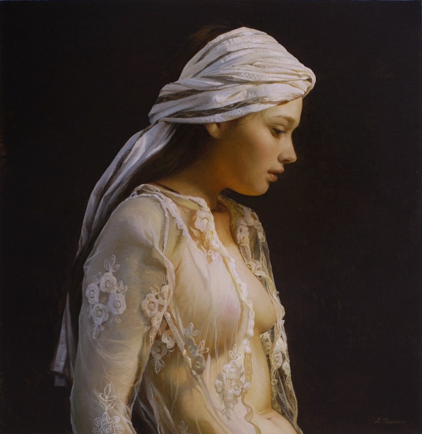 The beauty of the female body in the stunningly realistic works of Sergey Marshennikov