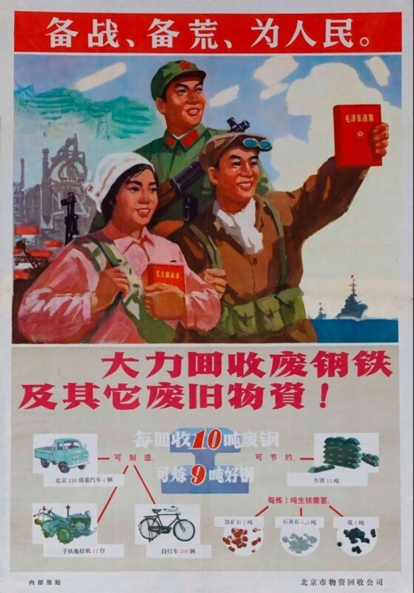 The Chinese Cultural Revolution of the 60s and 70s in propaganda posters