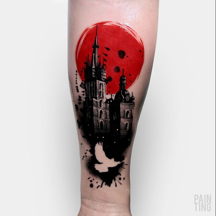 The city above the sole: amazing architectural tattoos