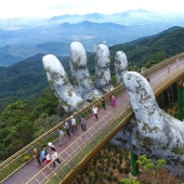 The Golden Bridge in Da Nang is a place in Vietnam that everyone needs to see