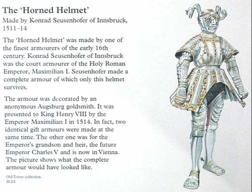 The history of the most unusual armor — the horned helmet of King Henry VIII