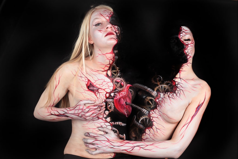 The human body is the canvas: amazing body painting Gezin Marwedel