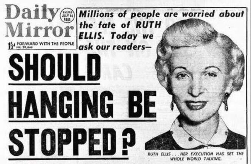 The latest suicide bomber in Britain: what were executed the former model and mother of two Ruth Ellis