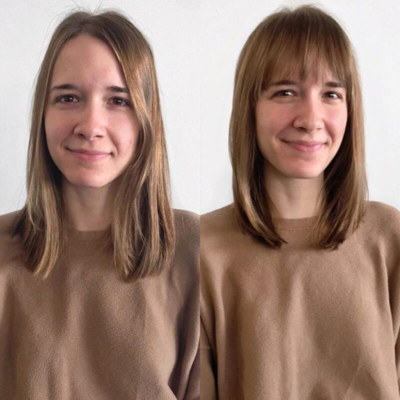 The magic of bangs: 20 photo examples of what this little detail of a haircut is capable of