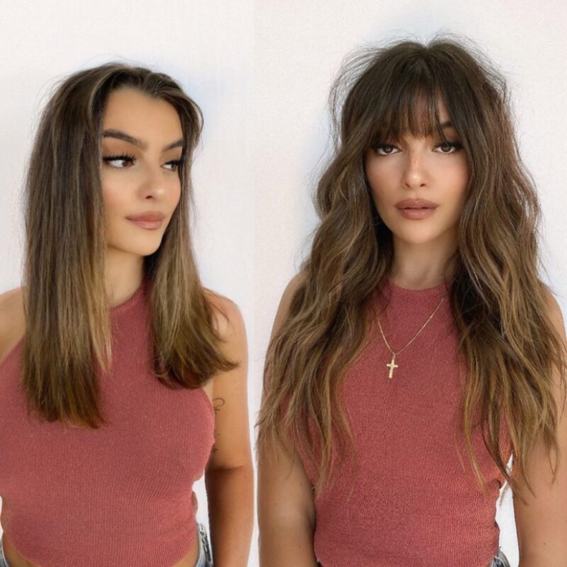 The magic of bangs: 20 photo examples of what this little detail of a haircut is capable of