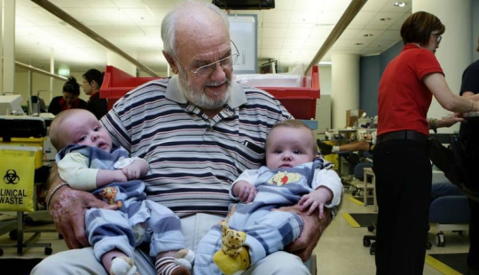 The man with the golden Blood: how an Australian saved the lives of two million babies