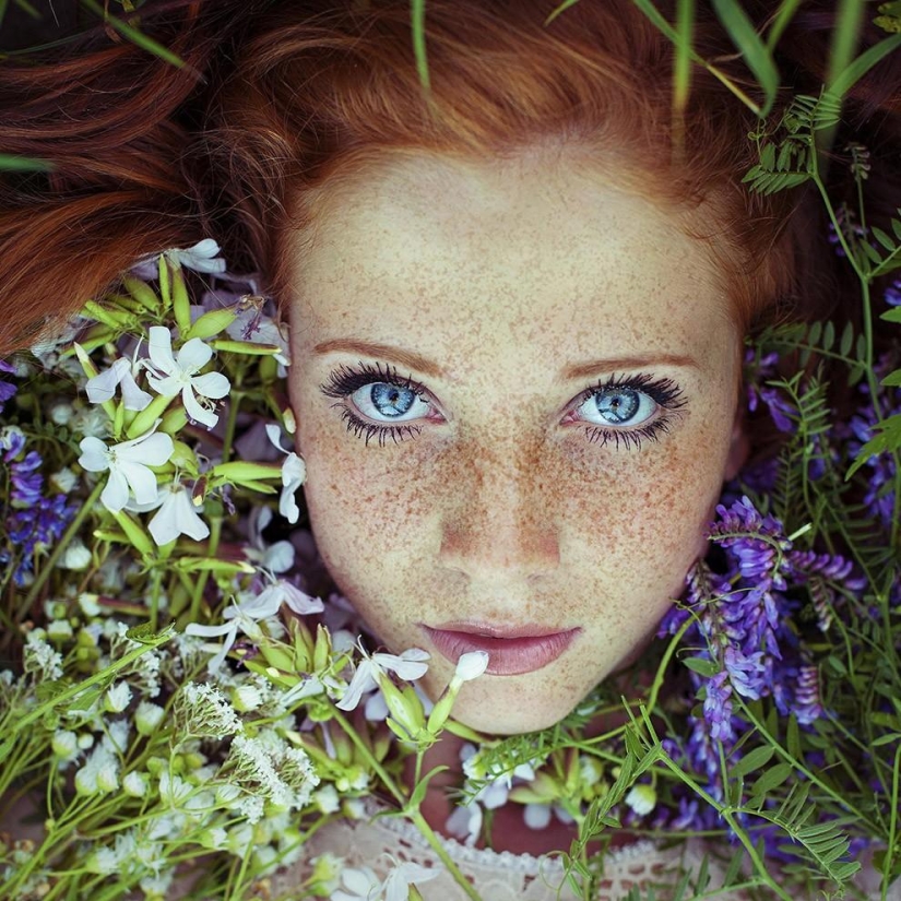 The most beautiful girls with freckles