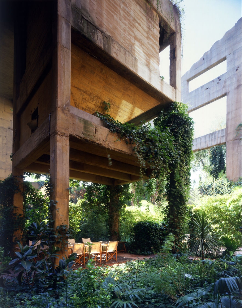 The old cement factory was turned into a real villa