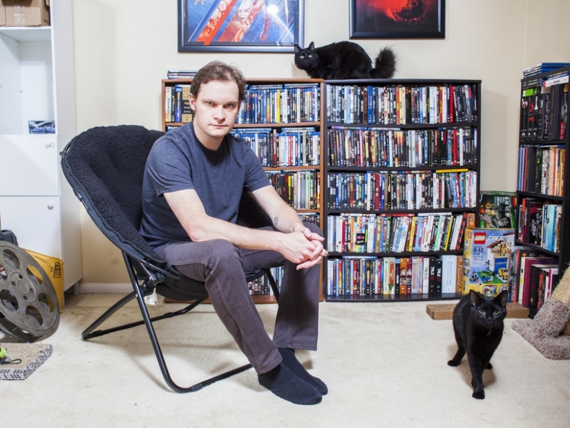The perfect Union: men and their cats