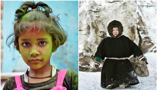 The photographer has shown how the childhood in different parts of the world