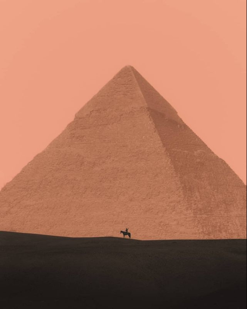 The Pyramids of Giza, as you have never seen them before