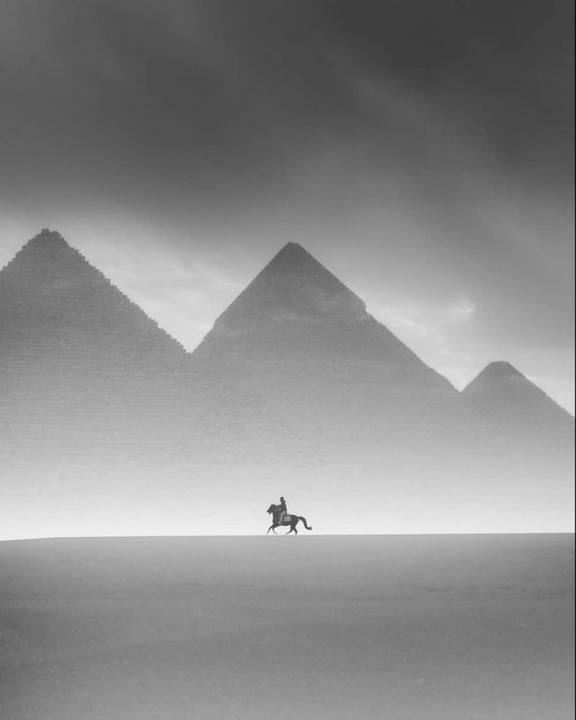 The Pyramids of Giza, as you have never seen them before