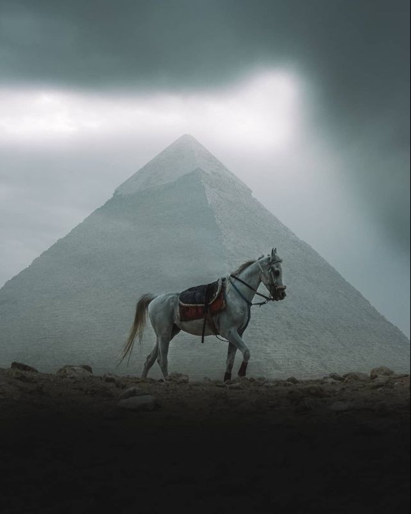 The Pyramids of Giza, as you have never seen them before