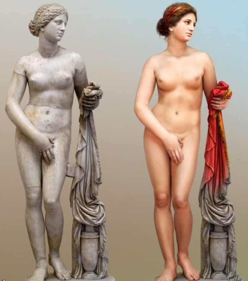 The statue of Aphrodite of Cnida is so realistic that she was once raped