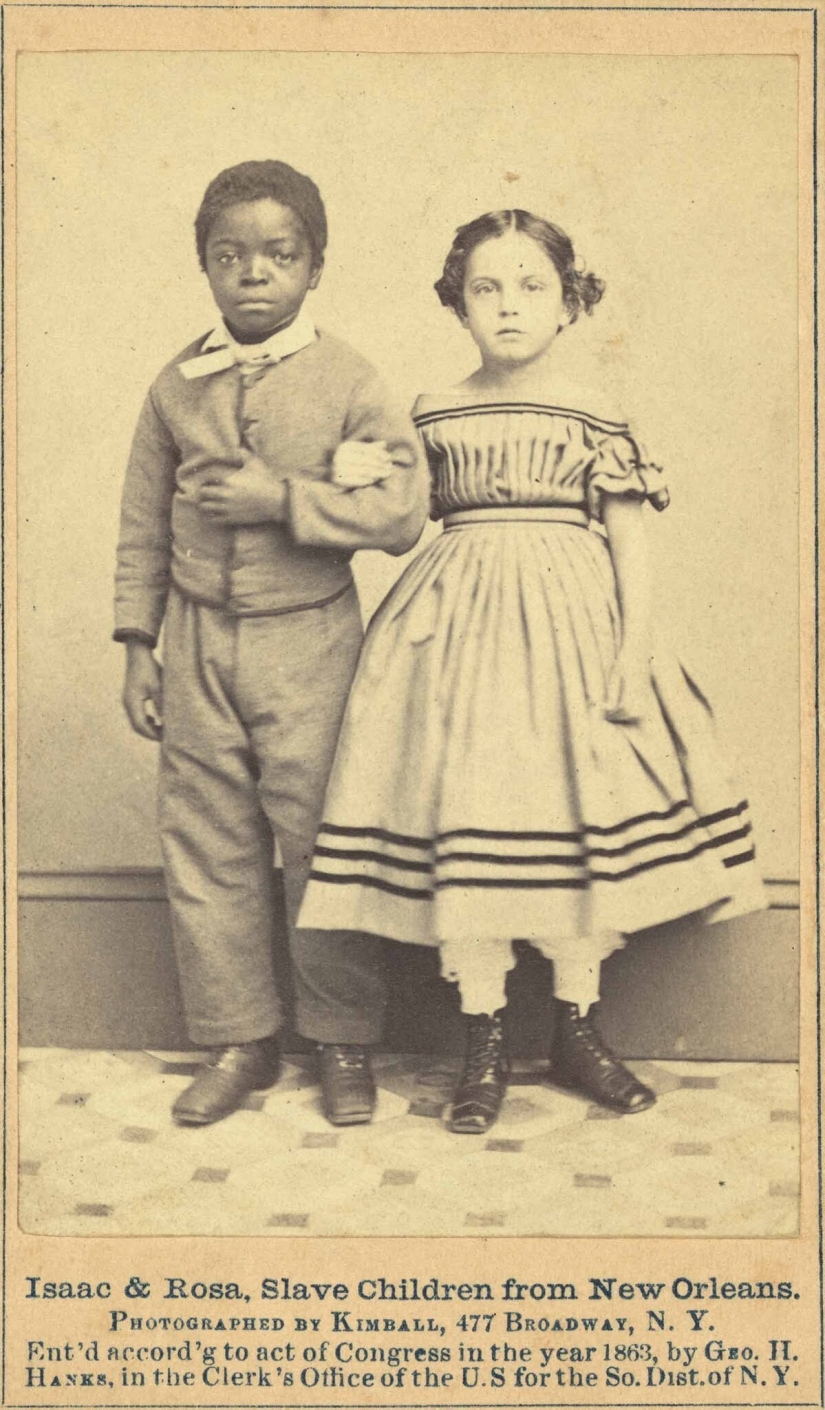 The story of Isaac and Rose, Slave children from New Orleans, 1863