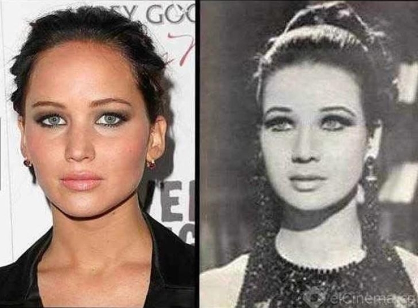 The striking similarity of Hollywood celebrities and their historical counterparts