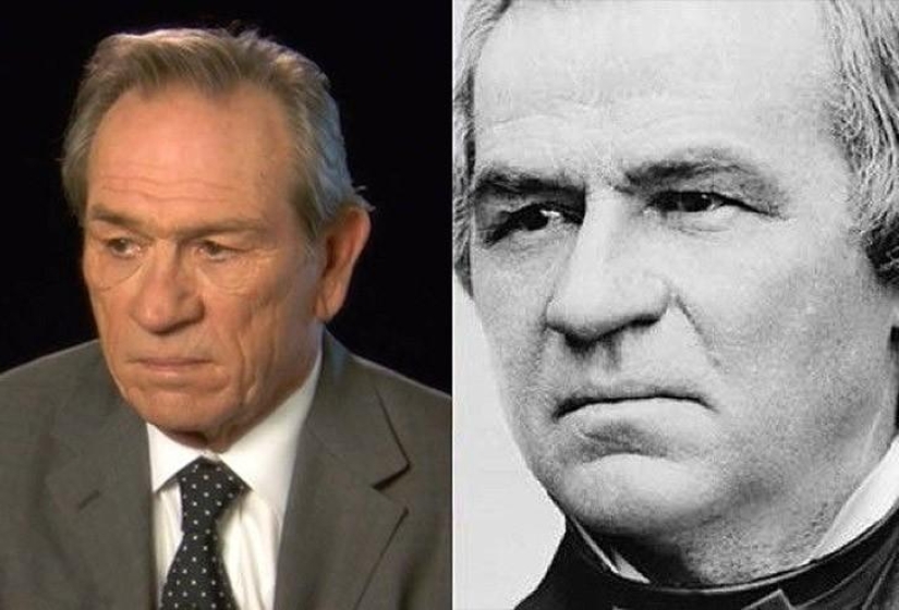 The striking similarity of Hollywood celebrities and their historical counterparts