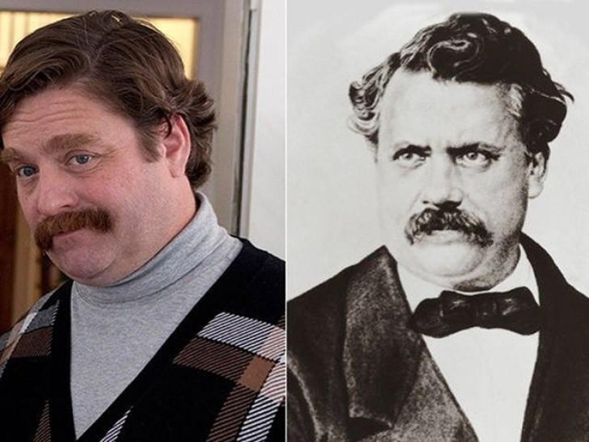 The striking similarity of Hollywood celebrities and their historical counterparts