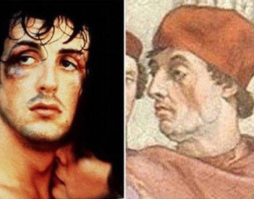 The striking similarity of Hollywood celebrities and their historical counterparts