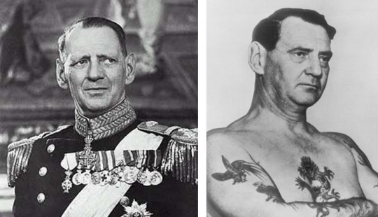 "The tattooed king," Frederick IX, who has changed the history of Denmark