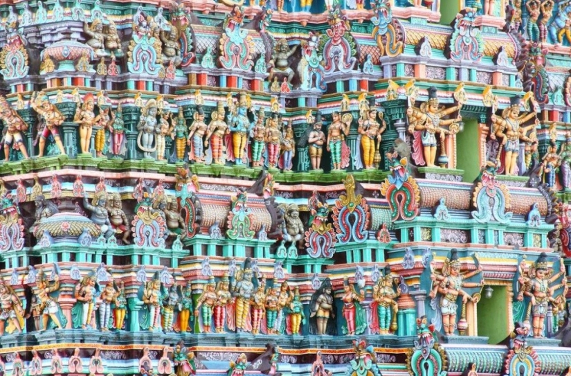 The walls of this Indian temple consist of thousands of sculptures