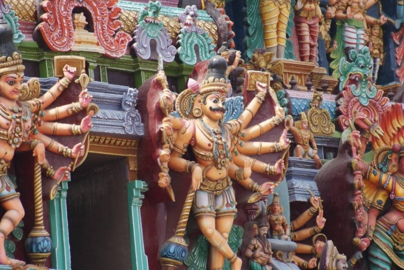 The walls of this Indian temple consist of thousands of sculptures