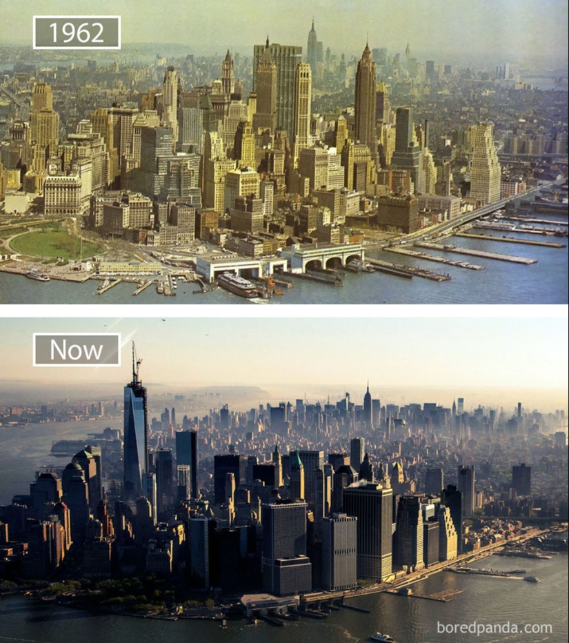 The Wind of change: Famous cities from the same perspective in the past and present