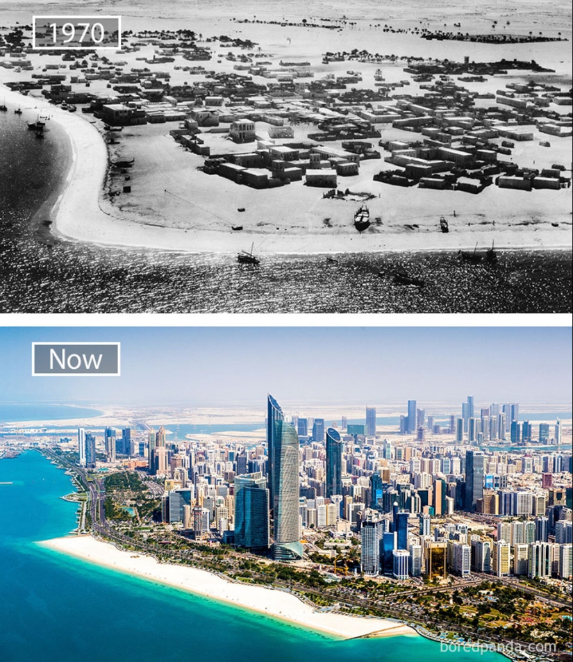 The Wind of change: Famous cities from the same perspective in the past and present