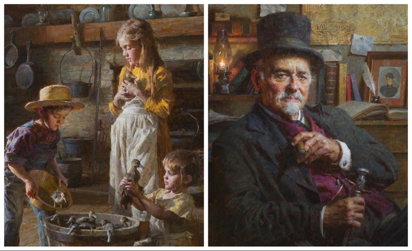 The World of the Wild West in the paintings of Morgan Weistling