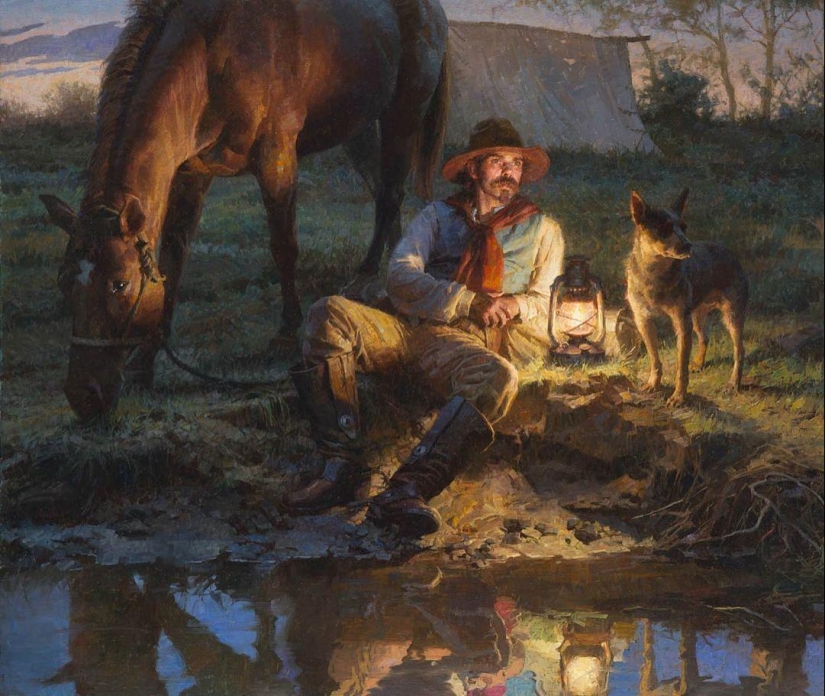 The World of the Wild West in the paintings of Morgan Weistling