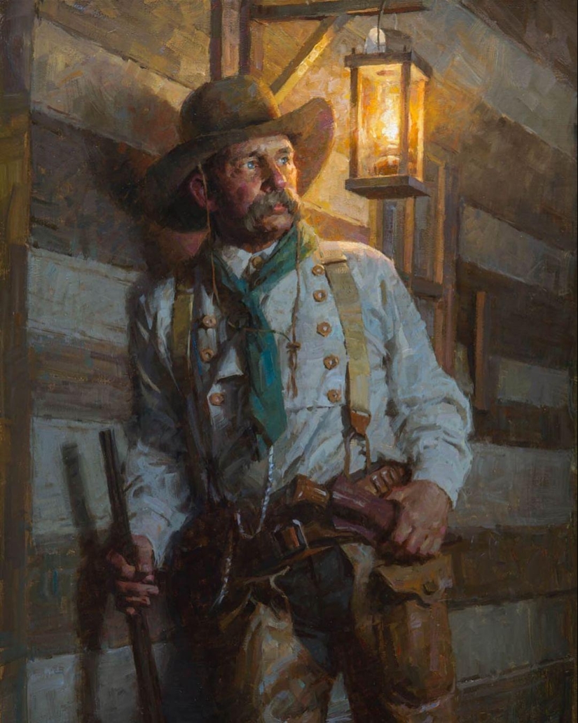 The World of the Wild West in the paintings of Morgan Weistling