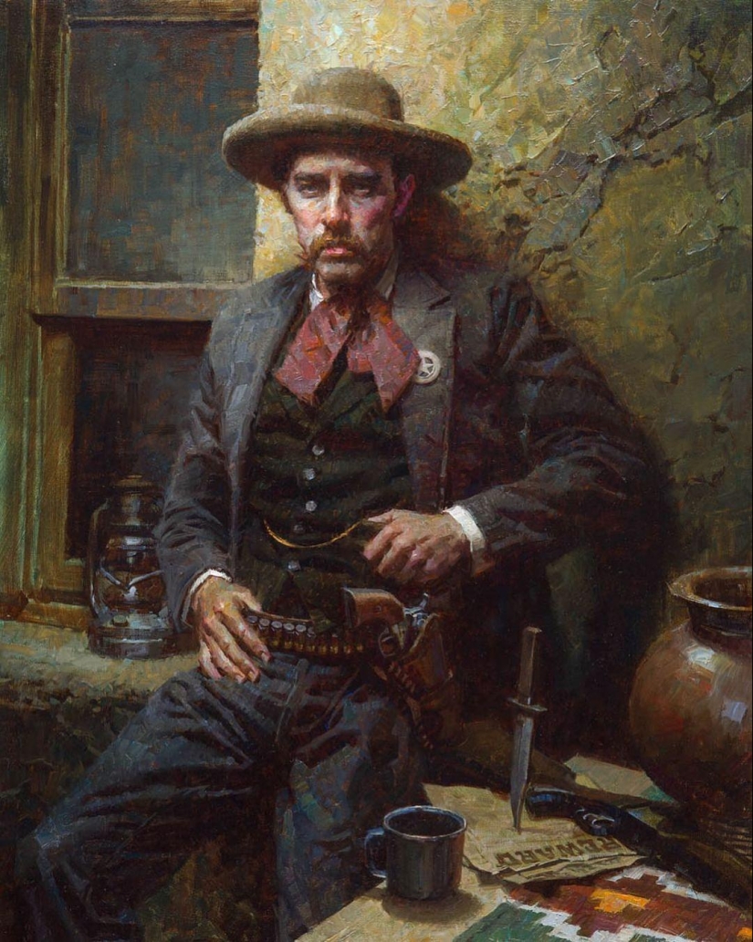 The World of the Wild West in the paintings of Morgan Weistling