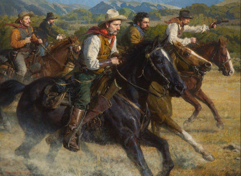 The World of the Wild West in the paintings of Morgan Weistling