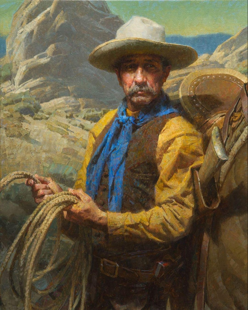 The World of the Wild West in the paintings of Morgan Weistling