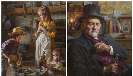 The World of the Wild West in the paintings of Morgan Weistling