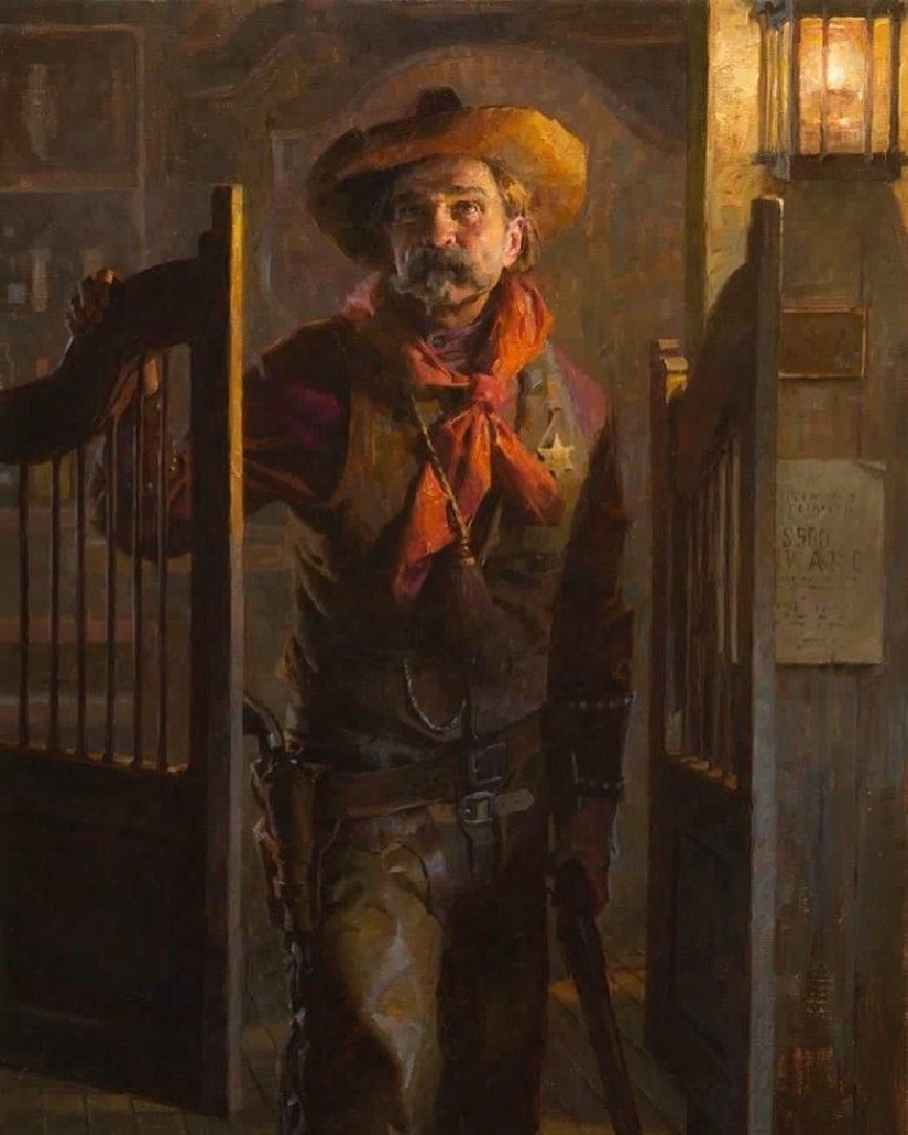 The World of the Wild West in the paintings of Morgan Weistling